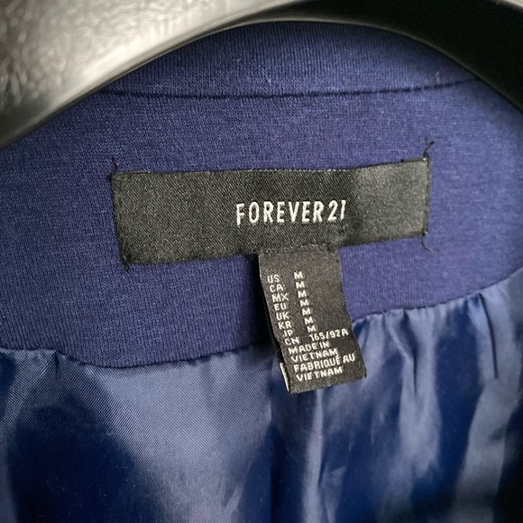 Forever 21 | Classic Blue Boyfriend Blazer - Picture 11 of 13